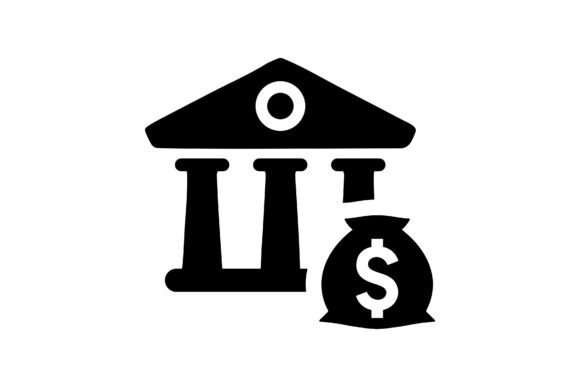 Bank, Banking, Finance Icon Graphics Freebies