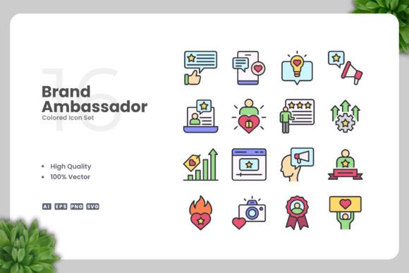 Brand Ambassador Color Icons