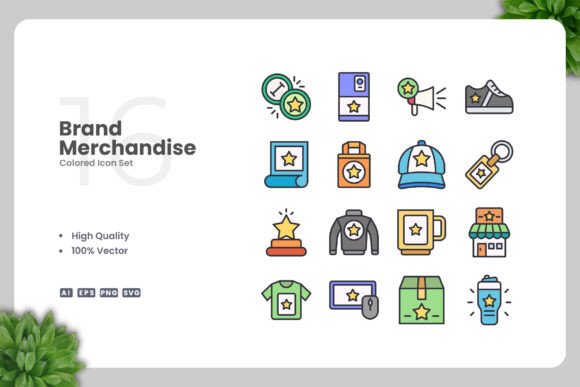 Brand Merchandise Color Icons