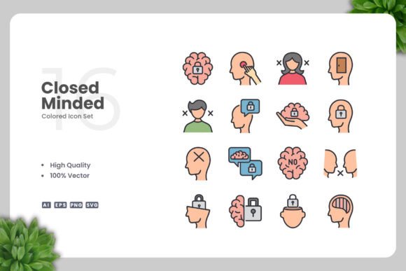 Closed Minded Color Icons: Graphics for Local Branding