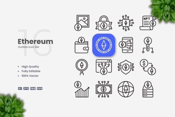 Ethereum Icons for Handmade Creators