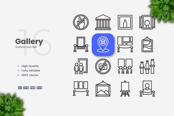 Gallery Icons for Handmade Graphics