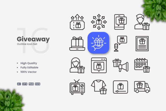 Giveaway Icons for Creative Crafts