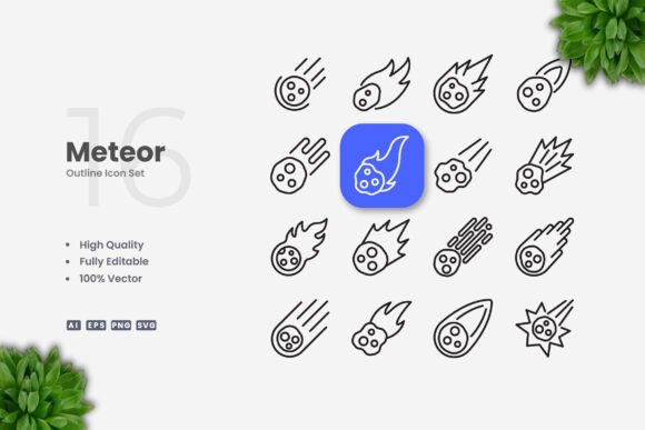 Meteor Icons: Graphics for Creative Crafters