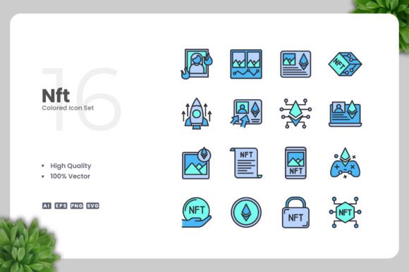 Nft Color Icons: Graphics and Icons for Modern Design