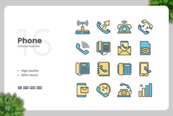 Phone Color Icons for Handmade Creators