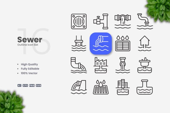 Sewer Icons: Graphics for Real Business Use