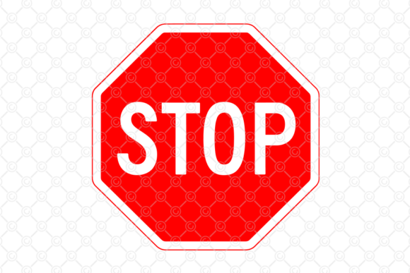 Stop Sign SVG, Red Traffic Sign SVG, 003